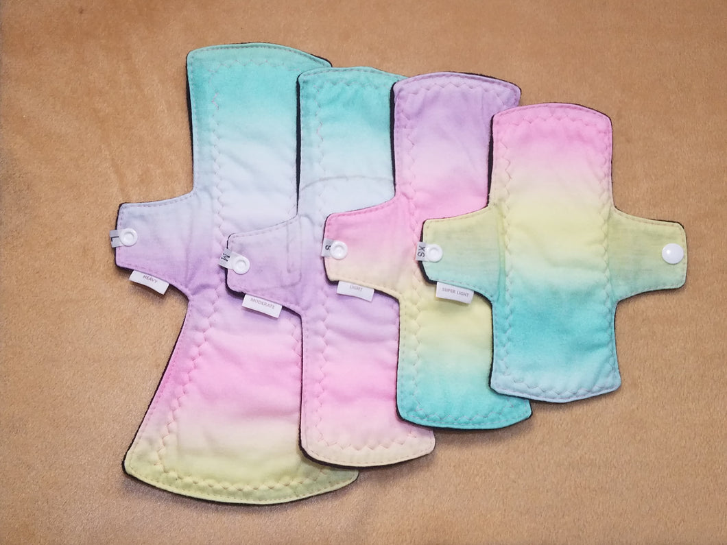 **Bundle of 4 Bb. Lakambini Reusable Menstrual Pads** | Incontinence Pads | Made of Cotton and Bamboo | Waterproof | Pretty Prints | 7